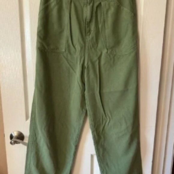 Free People‎ Green Army Style Pants - Picture 1 of 4